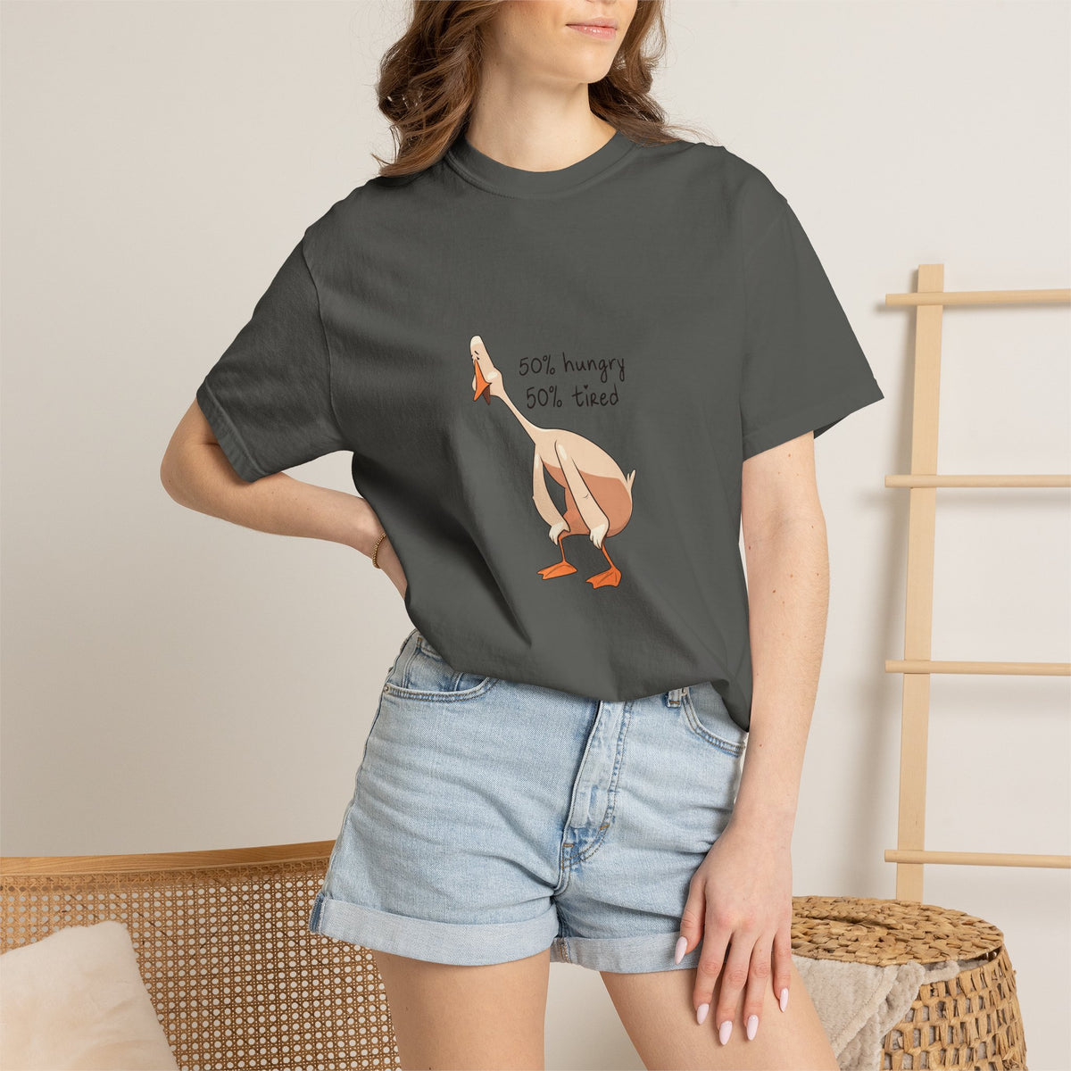 50% hungry 50% tired - tee