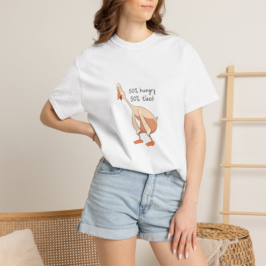 50% hungry 50% tired - tee