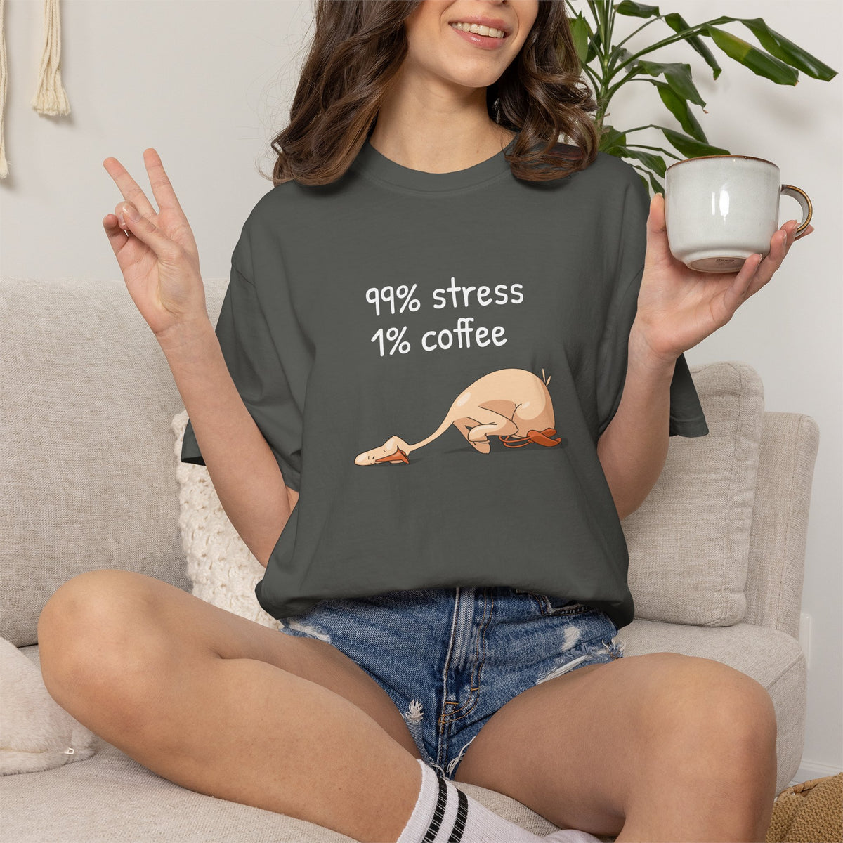 99% stress, 1% coffee - tee