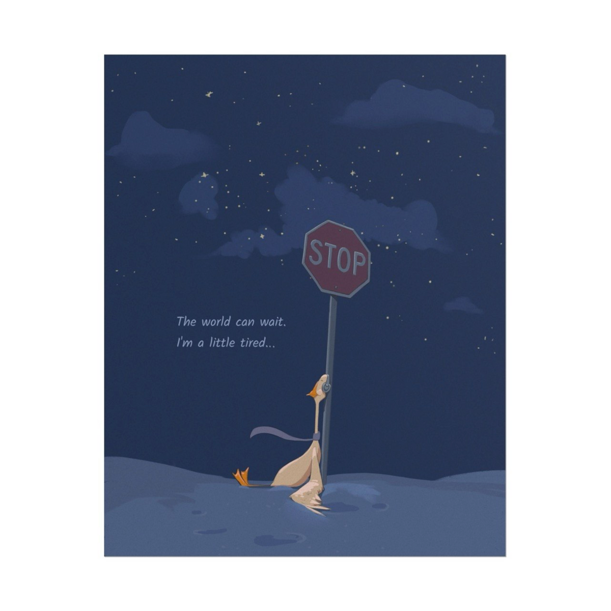 Tired Goose - Poster