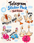 Sad Goose Telegram Sticker Pack
